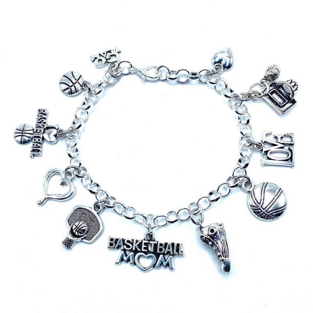 Basketball Mom Charm Bracelet
